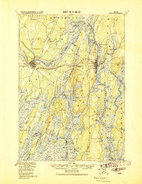 Bath Maine Historical topographic map, 1:62500 scale, 15 X 15 Minute, Year 1920