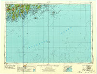 Bath Maine Historical topographic map, 1:250000 scale, 1 X 2 Degree, Year 1956