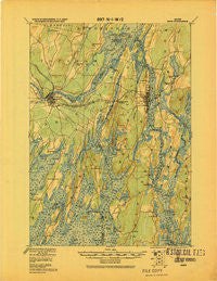 Bath Maine Historical topographic map, 1:62500 scale, 15 X 15 Minute, Year 1920