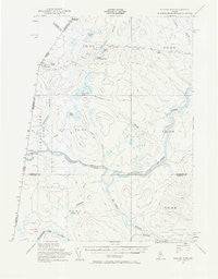 Beaver Pond Maine Historical topographic map, 1:62500 scale, 15 X 15 Minute, Year 1955