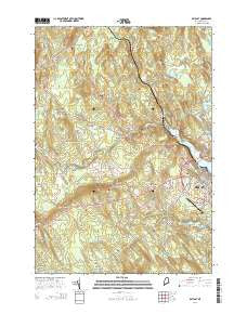 Belfast Maine Current topographic map, 1:24000 scale, 7.5 X 7.5 Minute, Year 2014