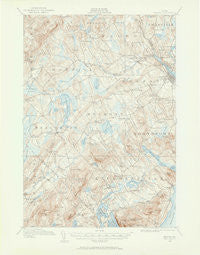 Belfast Maine Historical topographic map, 1:62500 scale, 15 X 15 Minute, Year 1915