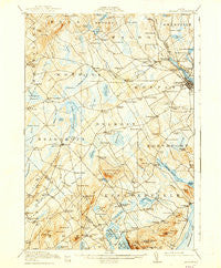 Belfast Maine Historical topographic map, 1:62500 scale, 15 X 15 Minute, Year 1917