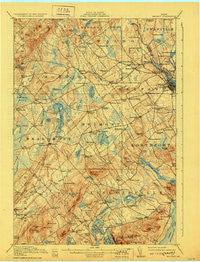 Belfast Maine Historical topographic map, 1:62500 scale, 15 X 15 Minute, Year 1917