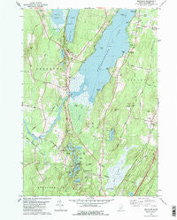 Belgrade Maine Historical topographic map, 1:24000 scale, 7.5 X 7.5 Minute, Year 1980
