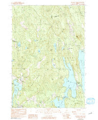 Belgrade Lakes Maine Historical topographic map, 1:24000 scale, 7.5 X 7.5 Minute, Year 1982