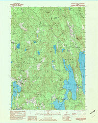 Belgrade Lakes Maine Historical topographic map, 1:24000 scale, 7.5 X 7.5 Minute, Year 1982