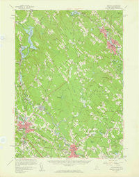 Berwick Maine Historical topographic map, 1:62500 scale, 15 X 15 Minute, Year 1958