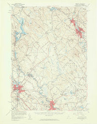 Berwick Maine Historical topographic map, 1:62500 scale, 15 X 15 Minute, Year 1958