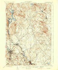 Berwick Maine Historical topographic map, 1:62500 scale, 15 X 15 Minute, Year 1937