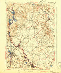 Berwick Maine Historical topographic map, 1:62500 scale, 15 X 15 Minute, Year 1937