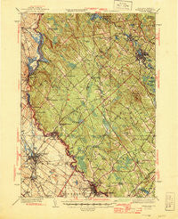 Berwick Maine Historical topographic map, 1:62500 scale, 15 X 15 Minute, Year 1944