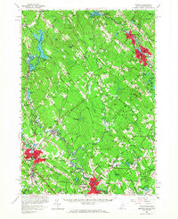 Berwick Maine Historical topographic map, 1:62500 scale, 15 X 15 Minute, Year 1958