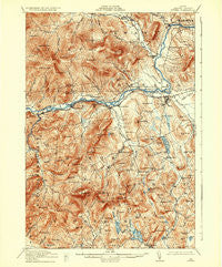 Bethel Maine Historical topographic map, 1:62500 scale, 15 X 15 Minute, Year 1914