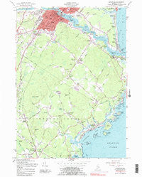 Biddeford Maine Historical topographic map, 1:24000 scale, 7.5 X 7.5 Minute, Year 1956