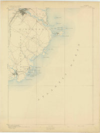 Biddeford Maine Historical topographic map, 1:62500 scale, 15 X 15 Minute, Year 1893