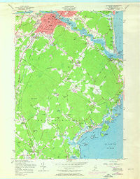 Biddeford Maine Historical topographic map, 1:24000 scale, 7.5 X 7.5 Minute, Year 1956