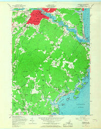 Biddeford Maine Historical topographic map, 1:24000 scale, 7.5 X 7.5 Minute, Year 1956