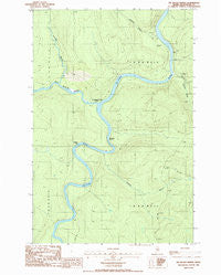 Big Black Rapids Maine Historical topographic map, 1:24000 scale, 7.5 X 7.5 Minute, Year 1986