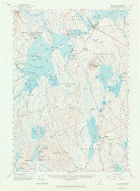 Big Lake Maine Historical topographic map, 1:62500 scale, 15 X 15 Minute, Year 1963