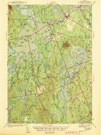 Big Lake Maine Historical topographic map, 1:62500 scale, 15 X 15 Minute, Year 1943