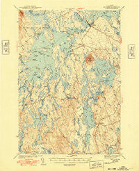 Big Lake Maine Historical topographic map, 1:62500 scale, 15 X 15 Minute, Year 1943