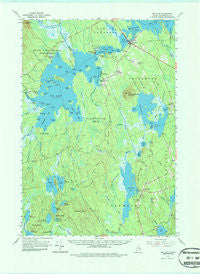 Big Lake Maine Historical topographic map, 1:62500 scale, 15 X 15 Minute, Year 1963