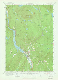 Bingham Maine Historical topographic map, 1:62500 scale, 15 X 15 Minute, Year 1956