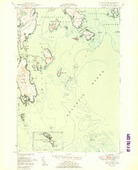 Bois Bubert Maine Historical topographic map, 1:24000 scale, 7.5 X 7.5 Minute, Year 1950