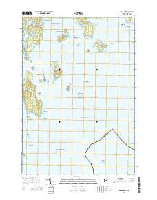 Bois Bubert Maine Current topographic map, 1:24000 scale, 7.5 X 7.5 Minute, Year 2014