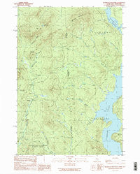 Bosebuck Mountain Maine Historical topographic map, 1:24000 scale, 7.5 X 7.5 Minute, Year 1989