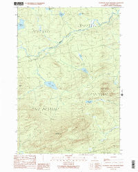 Boundary Bald Mountain Maine Historical topographic map, 1:24000 scale, 7.5 X 7.5 Minute, Year 1989