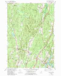 Bowdoinham Maine Historical topographic map, 1:24000 scale, 7.5 X 7.5 Minute, Year 1980