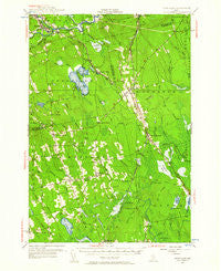 Boyd Lake Maine Historical topographic map, 1:62500 scale, 15 X 15 Minute, Year 1955