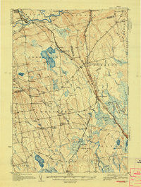 Boyd Lake Maine Historical topographic map, 1:62500 scale, 15 X 15 Minute, Year 1933