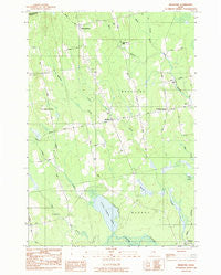 Bradford Maine Historical topographic map, 1:24000 scale, 7.5 X 7.5 Minute, Year 1983