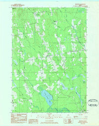 Bradford Maine Historical topographic map, 1:24000 scale, 7.5 X 7.5 Minute, Year 1983