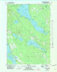 Branch Lake Maine Historical topographic map, 1:24000 scale, 7.5 X 7.5 Minute, Year 1981