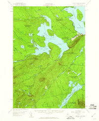 Brassua Lake Maine Historical topographic map, 1:62500 scale, 15 X 15 Minute, Year 1957