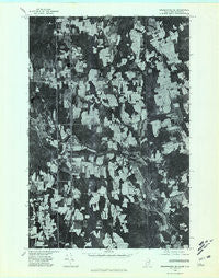 Bridgewater SE Maine Historical topographic map, 1:24000 scale, 7.5 X 7.5 Minute, Year 1975