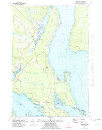 Brooklin Maine Historical topographic map, 1:24000 scale, 15 X 15 Minute, Year 1981