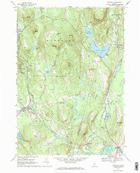 Buckfield Maine Historical topographic map, 1:24000 scale, 7.5 X 7.5 Minute, Year 1967