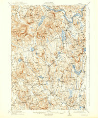 Buckfield Maine Historical topographic map, 1:62500 scale, 15 X 15 Minute, Year 1913