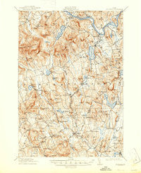 Buckfield Maine Historical topographic map, 1:62500 scale, 15 X 15 Minute, Year 1913