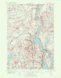 Bucksport Maine Historical topographic map, 1:62500 scale, 15 X 15 Minute, Year 1955