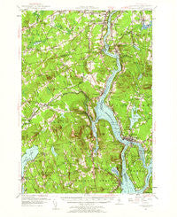 Bucksport Maine Historical topographic map, 1:62500 scale, 15 X 15 Minute, Year 1955