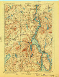 Bucksport Maine Historical topographic map, 1:62500 scale, 15 X 15 Minute, Year 1902