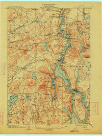 Bucksport Maine Historical topographic map, 1:62500 scale, 15 X 15 Minute, Year 1902