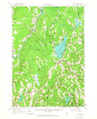 Burnham Maine Historical topographic map, 1:62500 scale, 15 X 15 Minute, Year 1957
