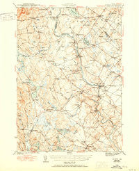Buxton Maine Historical topographic map, 1:62500 scale, 15 X 15 Minute, Year 1944